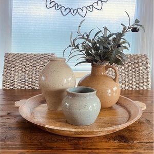 oversize carved wood tray hearth and hand